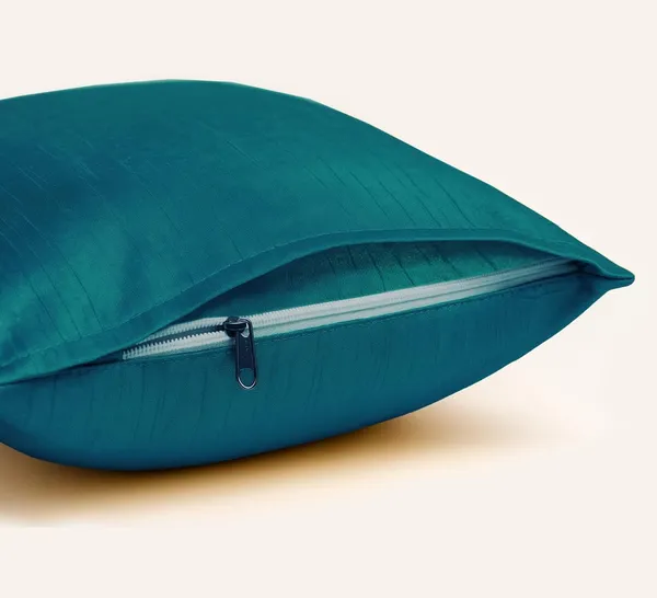 Blue_Silk_Plain_Cushion_Covers_16_X_16_Inches_Set_Of_5_Pieces