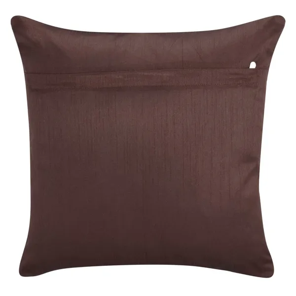 Brown_Silk_Plain_Cushion_Covers_16_X_16_Inches_Set_Of_5_Pieces