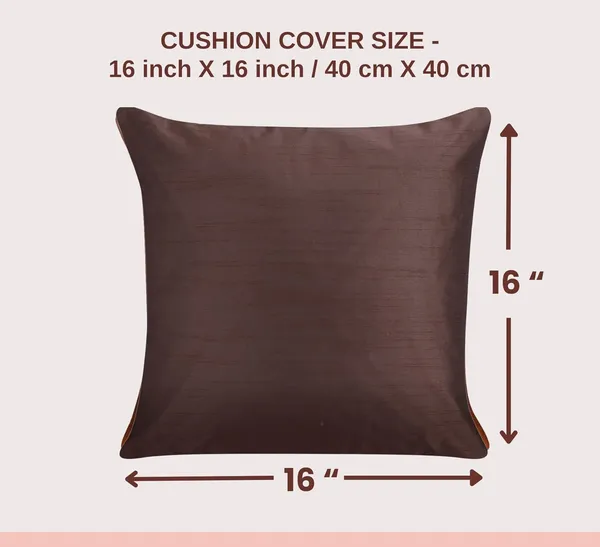 Brown_Silk_Plain_Cushion_Covers_16_X_16_Inches_Set_Of_5_Pieces