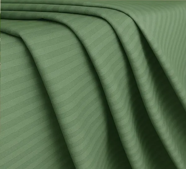 Sage_Green_210_Tc_Satin_Stripe_Pure_Cotton_Bedsheet_With_2_Pillow_Covers_King_Size_100_X_108
