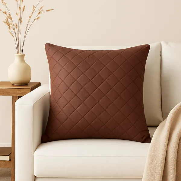 Brown_Diamond_Design_Silk_Cushion_Covers_Quilted_16_X_16_Inches_Set_Of_5_Pieces