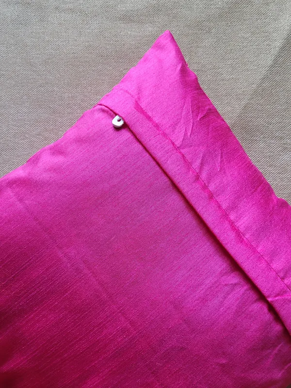 Zari_Jacquard_Art_Silk_Pink_Cushion_Covers_–_16"_x_16"_|_Indian_Festive_Décor