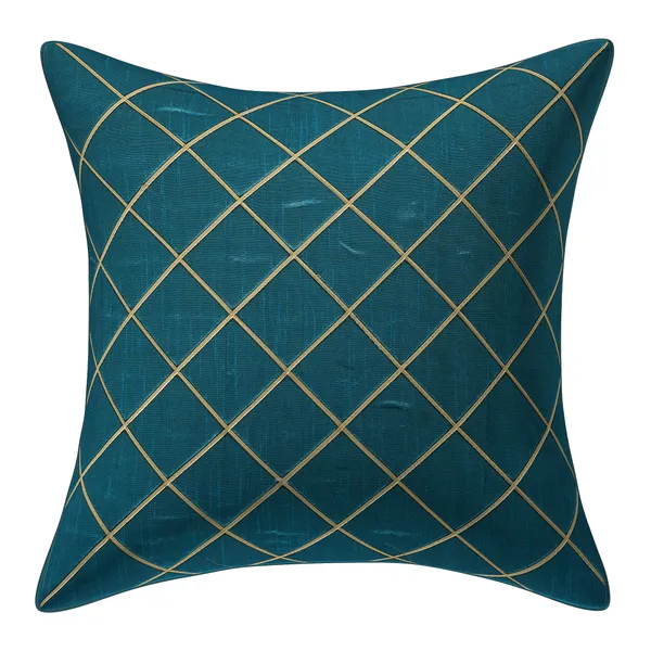Blue_Decorative_Cross_Gold_Line_Silk_Cushion_Cover_-_Set_of_5_Pieces