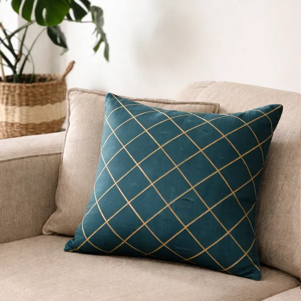 Blue_Decorative_Cross_Gold_Line_Silk_Cushion_Cover_-_Set_of_5_Pieces