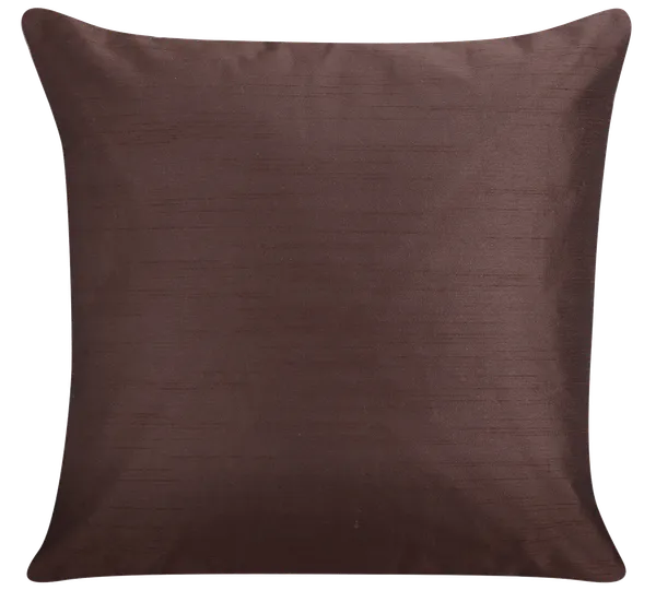 Brown_Silk_Plain_Cushion_Covers_16_X_16_Inches_Set_Of_5_Pieces