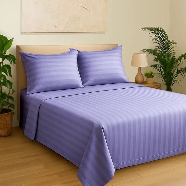 Lavender_210_TC_Satin_Stripe_Pure_Cotton_Bedsheet_with_2_Pillow_Covers_-_King_Size_100_x_108