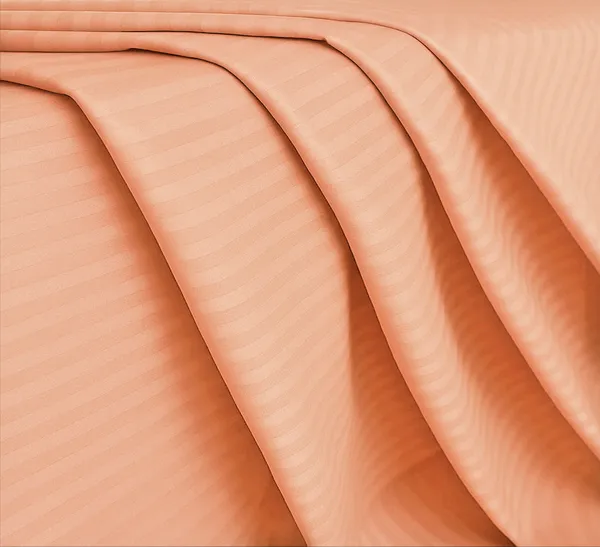 Peach_210_TC_Satin_Stripe_Pure_Cotton_Bedsheet_with_2_pillow_covers_-_King_Size_100_x_108