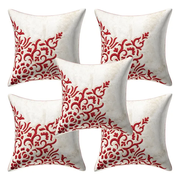 Cream_Designer_Decorative_Velvet_Cushion_Covers_Set_of_5_Pieces