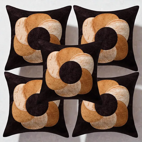 Brown_Designer_Decorative_Multi_Circle_Velvet_Cushion_Covers_-_16_x_16_inches_-_Set_of_5_Pieces