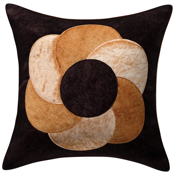 Brown_Designer_Decorative_Multi_Circle_Velvet_Cushion_Covers_-_16_x_16_inches_-_Set_of_5_Pieces