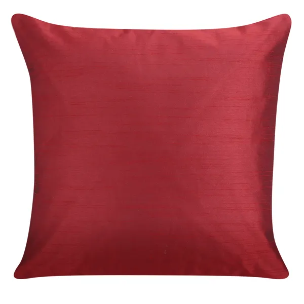 Red_Silk_Plain_Cushion_Covers_16_X_16_Inches_Set_Of_5_Pieces