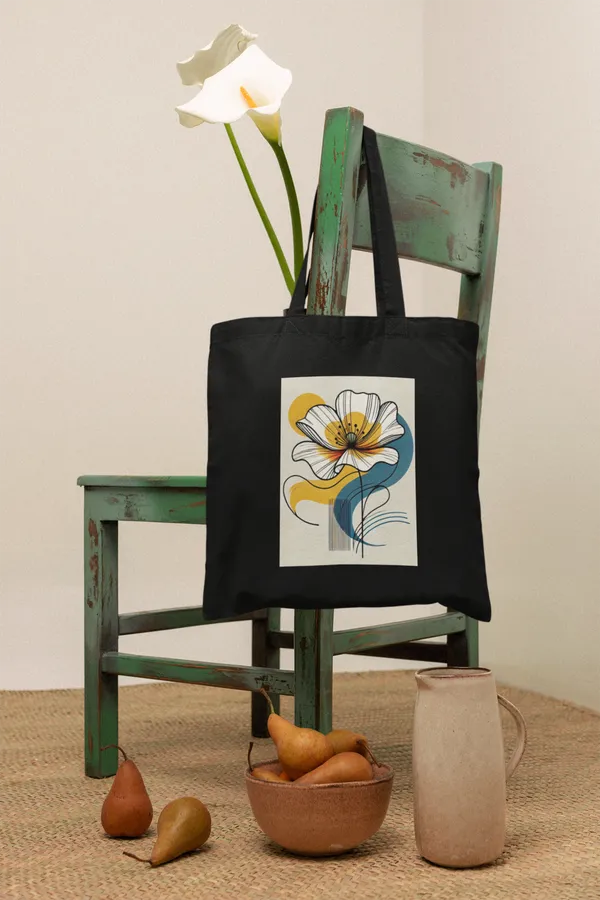 Black_Floral_Art_Canvas_Tote_Bag_(14_X_16_Inch)
