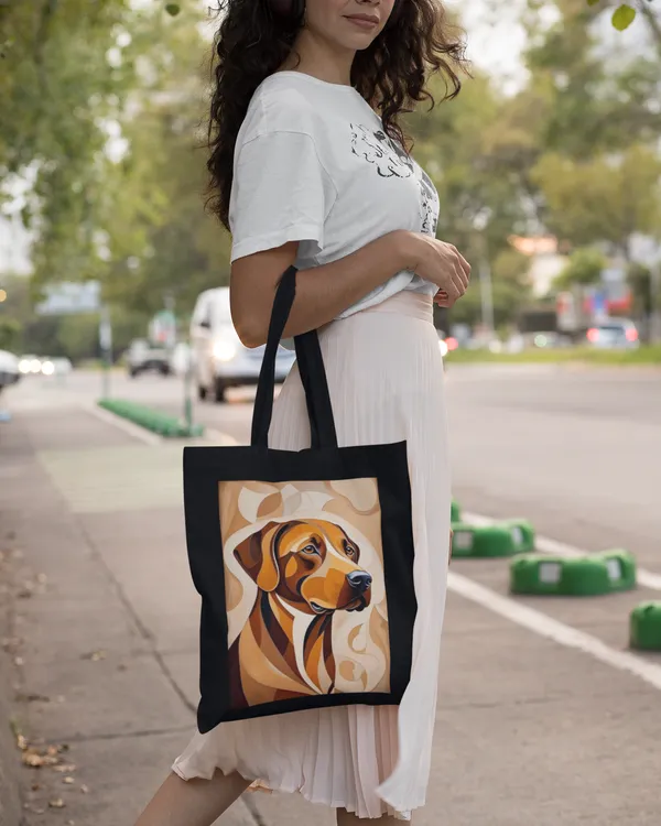 Black_Artistic_Dog_Print_Tote_Bag_(14_X_16_Inch)