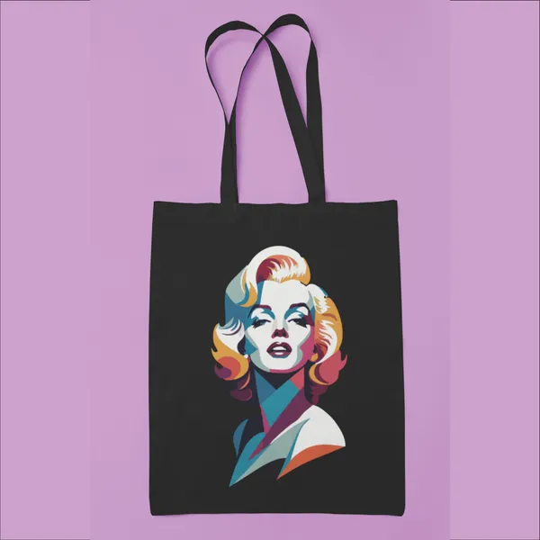 Black_Pop_Art_Portrait_Tote_Bag_(14_X_16_Inch)