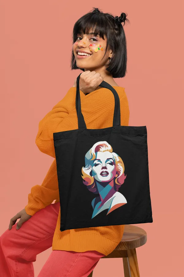 Black_Pop_Art_Portrait_Tote_Bag_(14_X_16_Inch)