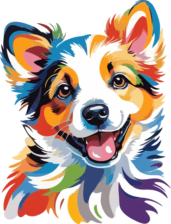 Black_Colorful_Dog_Print_Tote_Bag_(14_X_16_Inch)