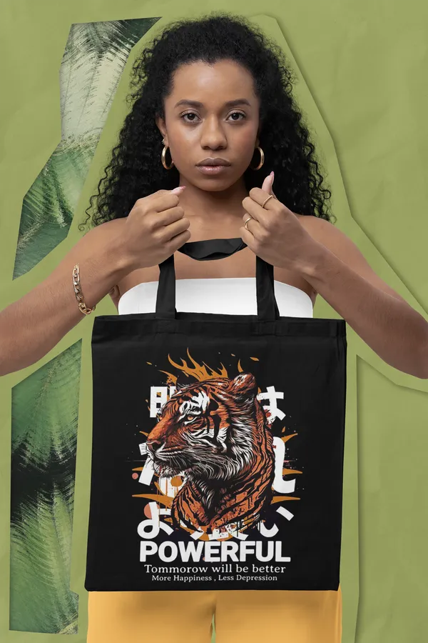 Black_Powerful_Tiger_Tote_Bag_(14_X_16_Inch)