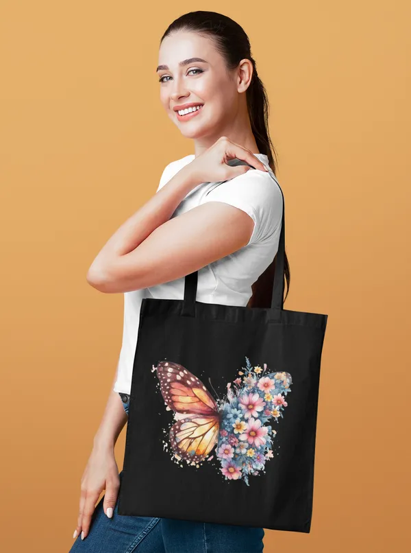 Black_Butterfly_Floral_Tote_Bag_(14_X_16_Inch)