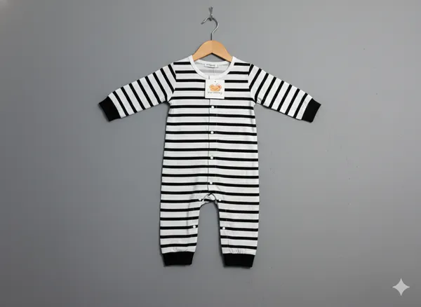 B_&_w_Stripes_Romper_Daily_Wear_For_Kids_All_Ocassion