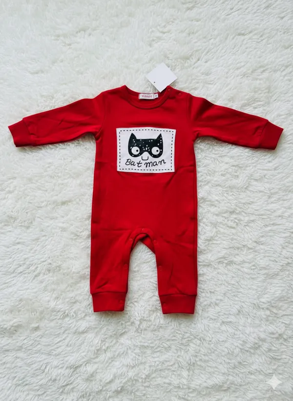 Red_Batman_Romper_Daily_Wear_For_Kids_All_Ocassion