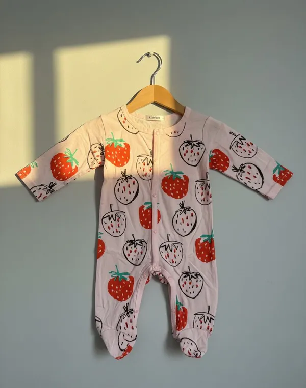 Pink_Strawberry_Cotton_Romper_For_Kids