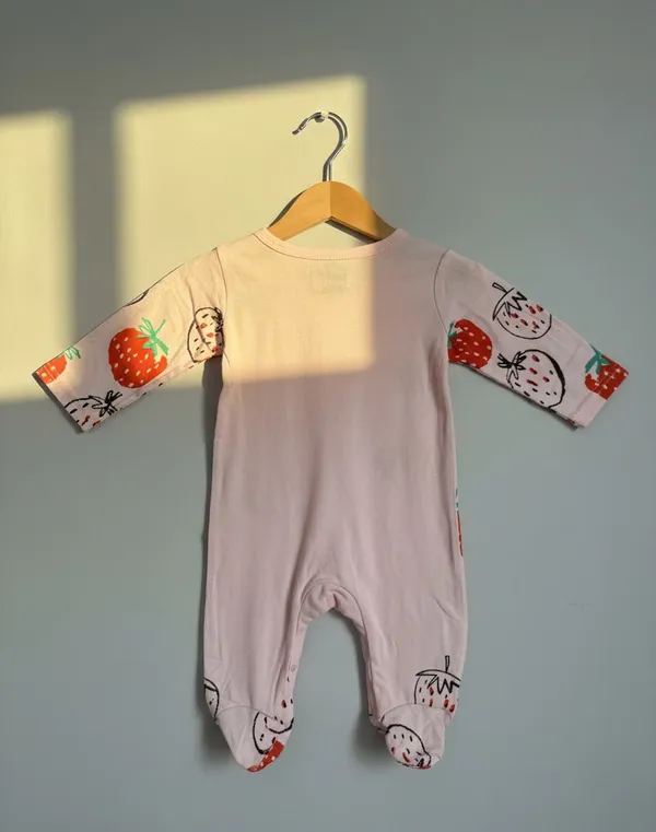 Pink_Strawberry_Cotton_Romper_For_Kids