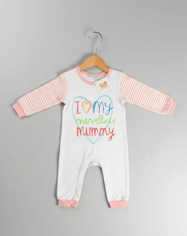 White_I_Love_You_Mummy_Printed_Cotton_Romper_For_Kids