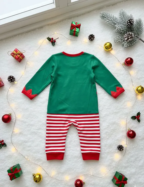 Green_Cap_Christmas_Collection_Cotton_Romper_For_Kids
