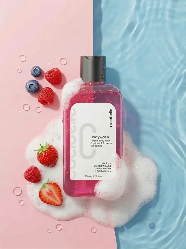 CUCIBELLE_Pink_And_Green_Body_Wash_For_Body_Cleansing