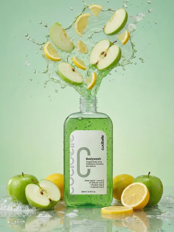 CUCIBELLE_Pink_And_Green_Body_Wash_For_Body_Cleansing