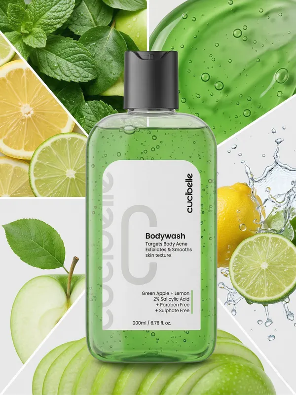 CUCIBELLE_Pink_And_Green_Body_Wash_For_Body_Cleansing