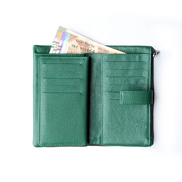 Green_Leather_Signature_Long_Wallet_For_Female
