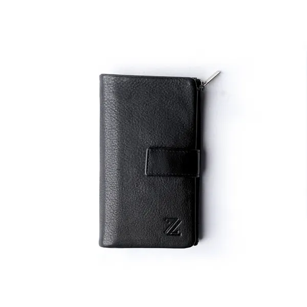 Black_Leather_Signature_Long_Wallet_For_Female