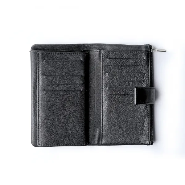 Black_Leather_Signature_Long_Wallet_For_Female