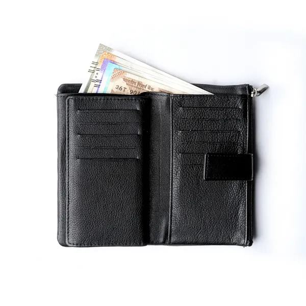 Black_Leather_Signature_Long_Wallet_For_Female