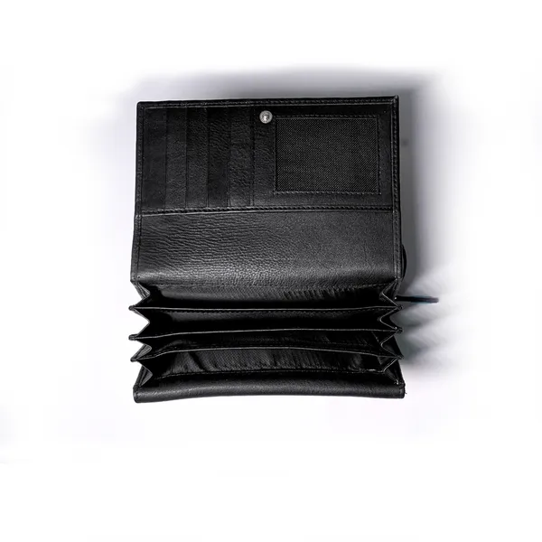 Black_Leather_Signature_Compact_Purse_For_Female