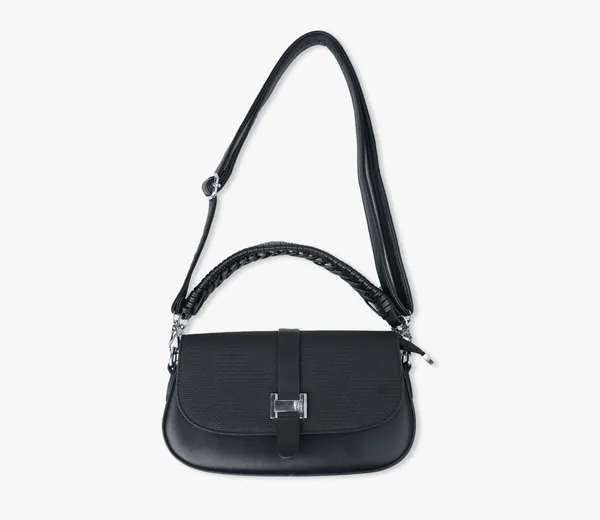 Black_Canvas_And_Leather_Signature_Mini_Purse_For_Female