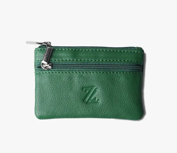 Green_Leather_Signature_Key_Pouch_For_Unisex