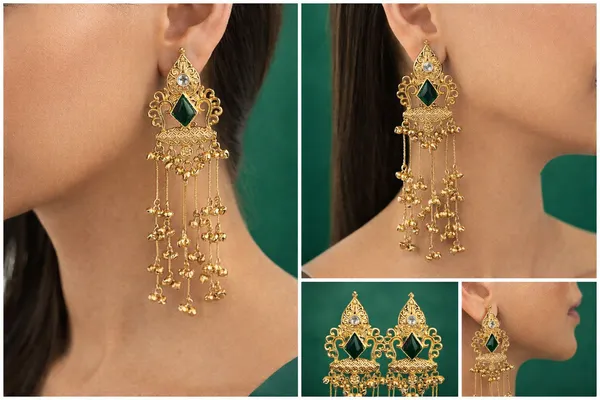 Infiny_Traditional_Gold-Tone_Long_Jhumka_Earrings_with_Green_Stone_&_Hanging_Beads_for_Women