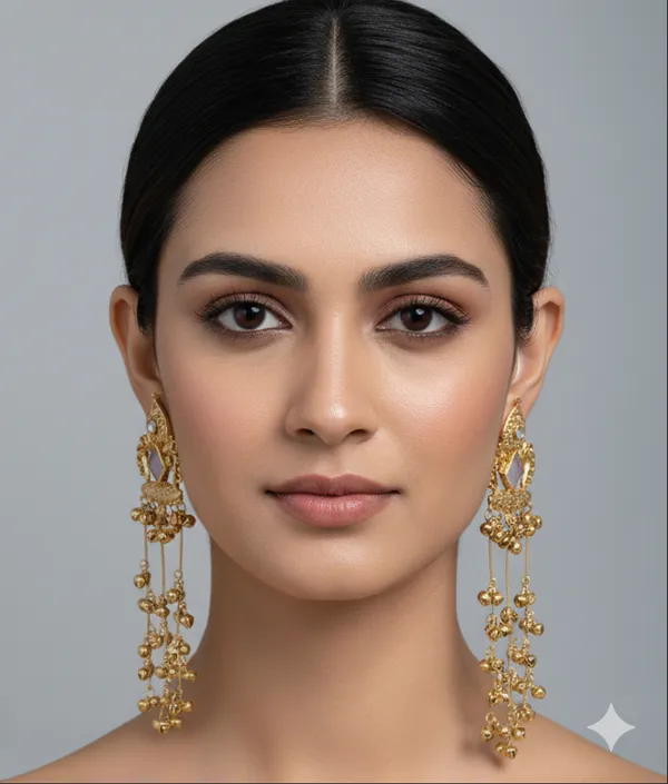 Traditional_Gold-Tone_Long_Jhumka_Earrings_with_Light_Pink_Stone_&_Hanging_Beads_for_Women