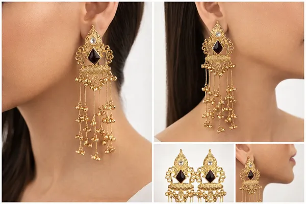 Traditional_Gold-Tone_Long_Jhumka_Earrings_with_Maroon_Stone_&_Hanging_Beads_for_Women
