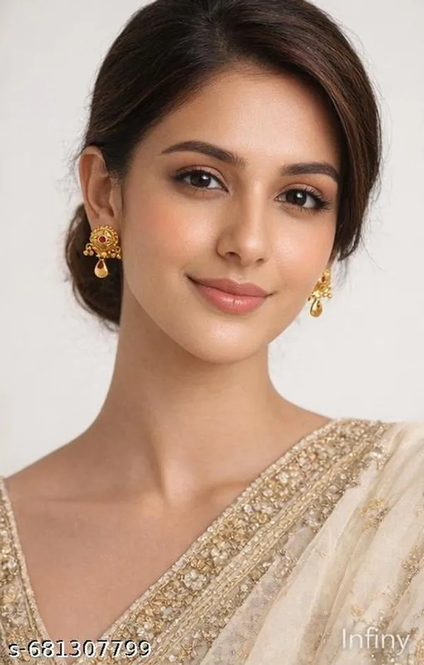 Traditional_Gold_Plated_Red_Jhumka_Earrings_For_Women_&_Girls