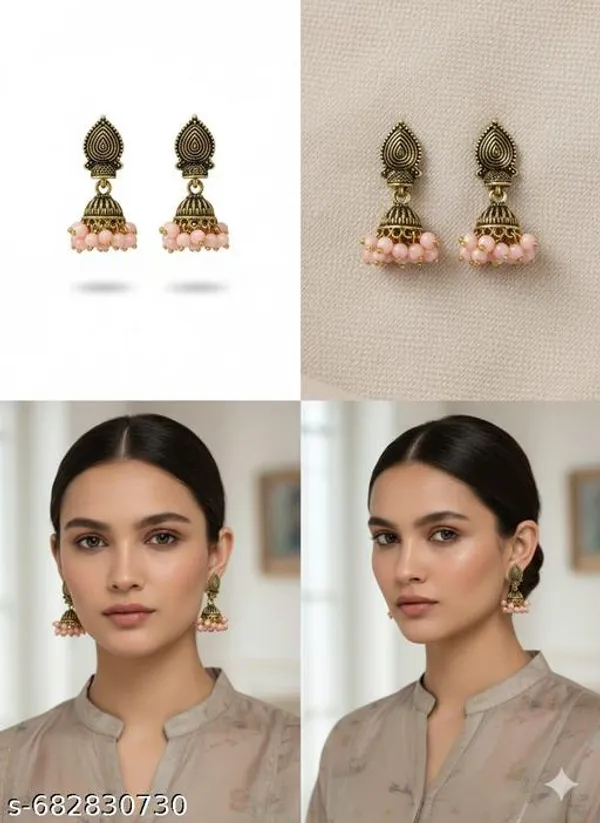 Blush_Pink_Beaded_Antique_Jhumka_Earrings_-_Small_Size