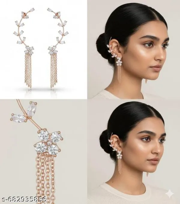 Pink_Crystal_Vine_Ear_Climber_Dangle_Earrings