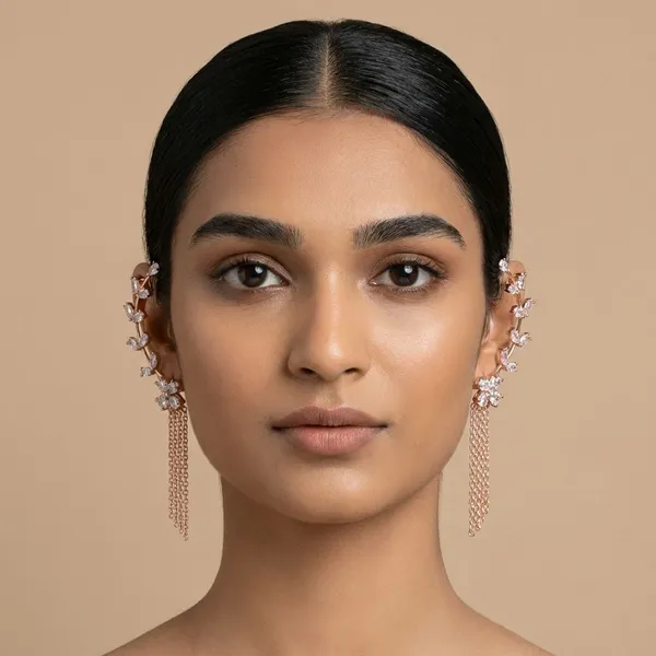 Pink_Crystal_Vine_Ear_Climber_Dangle_Earrings