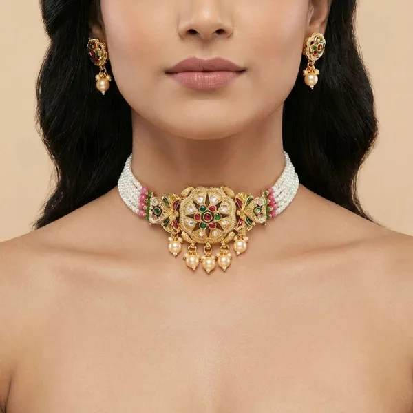 Golden_Royal_Bloom_Choker_Set