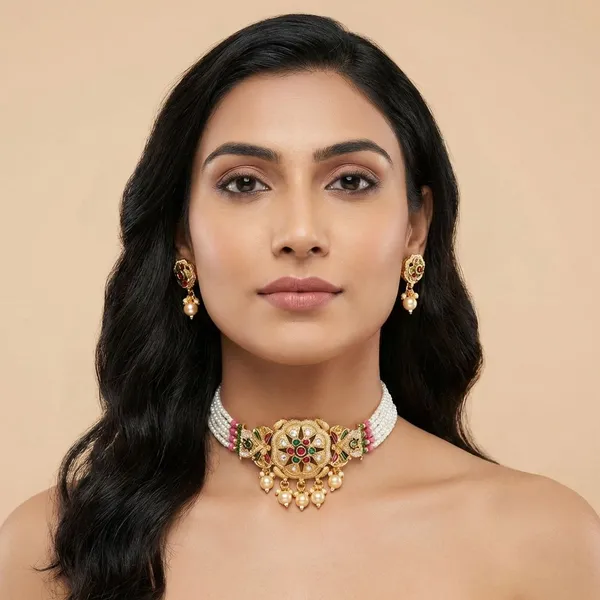 Golden_Royal_Bloom_Choker_Set