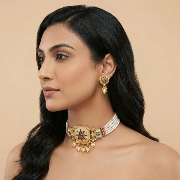 Golden_Royal_Bloom_Choker_Set