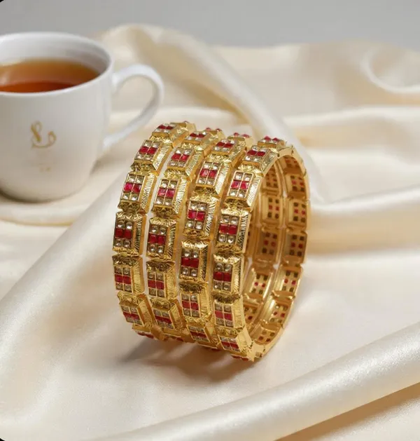 Gold_Plated_Premium_Stone_Copper_Bangles_Set_For_Women_(4_Pcs)