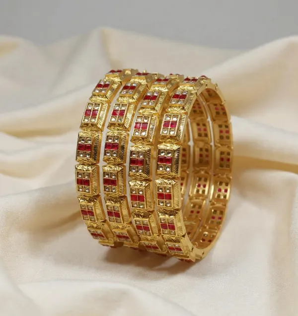 Gold_Plated_Premium_Stone_Copper_Bangles_Set_For_Women_(4_Pcs)
